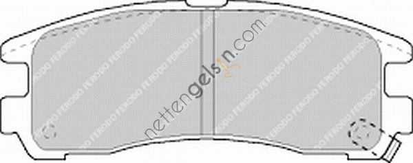 FERODO FDB803 ARKA FREN BALATASI PAJERO PININ1,8 GDI (10/99-),2,0 GDI (10/00-),1,8 (11/01-)   MITSUBISHI BİNEK FREN BALATASI