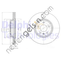 DELPHI BG4079C ON FREN AYNASI AUDI A4 15-> A5 08-12  VW-AUDI-SEAT-SKODA BİNEK FREN DİSKİ