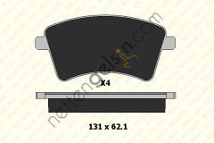 KALE B 24693 187 04 ON FREN BALATASI KANGOO III MERCEDES CITAN 1,5DCI / 1,6  RENAULT BİNEK FREN BALATASI