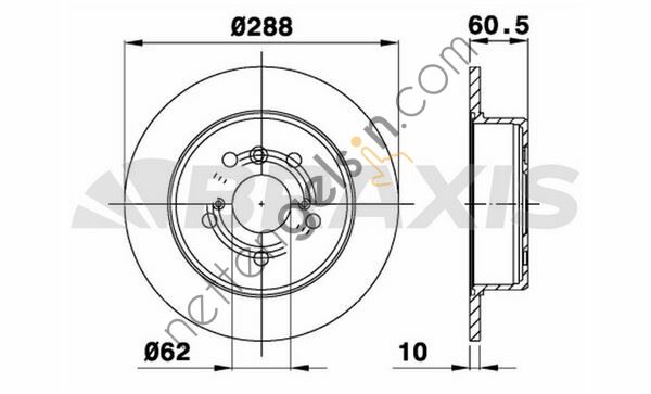 BRAXIS AE0648 ARKA FREN DISK AYNASI LEXUS RX 300 3.0I  TOYOTA BİNEK FREN DİSKİ