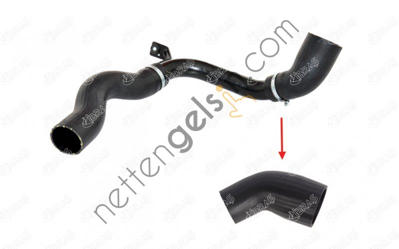 IBRAS 20016 TURBO HORTUMU (KUCUK METAL BORU HARIC) MONDEO IV 08>14 S MAX GALAXY 06 /> 2,2TDCI  FORD BİNEK TURBO HORTUMU