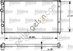 VALEO 731267 MOTOR RADYATOR IBIZA-CORDOBA 1,4i/1,6i/2,0i/1,9D - CADDY 1,7SDI/1,9TDI-GOLF III  VW-AUDI-SEAT-SKODA BİNEK MOTOR SU RADYATORU