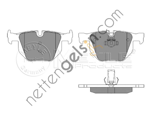 MEYLE 025 237 3217 FREN BALATASI E-60&sol;61&sol;63&sol;64 ARKA 34216763043 BMW