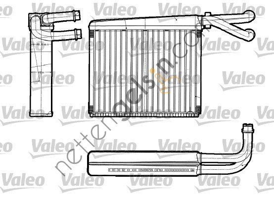VALEO 812251 KALORIFER RADYATORU MERCEDES SPRINTER 901>904 96>06  MERCEDES BİNEK KALORİFER RADYATÖRÜ