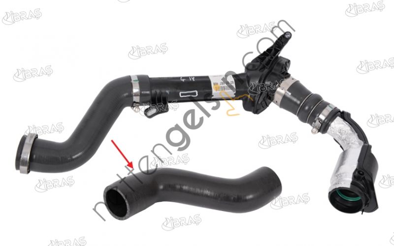 IBRAS 11753 TURBO HORTUMU PLASTIK PARCA HARIC KANGOO II 1.5 DCI  RENAULT BİNEK TURBO HORTUMU