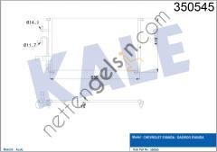KALE 350545 KLIMA RADYATORU CHEVROLET EVANDA  OPEL BİNEK KLİMA RADYATÖRÜ