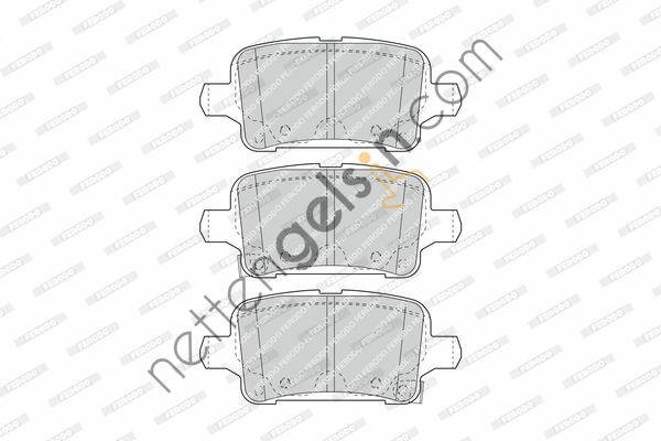 FERODO FDB4938 ARKA FREN BALATASI ASTRA K 15>  OPEL BİNEK FREN BALATASI