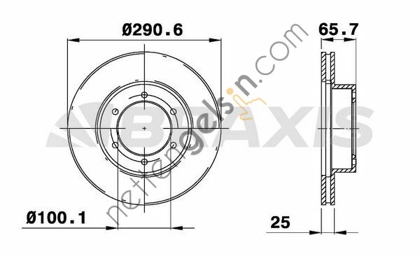 BRAXIS AE0683 ON FREN DISK AYNASI TOYOTA 4 RUNNER 3.0I 3.0TD  TOYOTA BİNEK FREN DİSKİ
