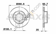 BRAXIS AE0683 ON FREN DISK AYNASI TOYOTA 4 RUNNER 3.0I 3.0TD  TOYOTA BİNEK FREN DİSKİ