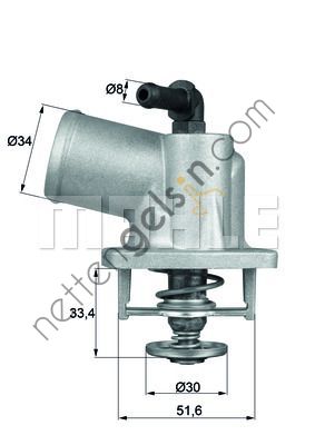 BEHRMAHLE TI5592D TERMOSTAT OPEL AST.G/COR.C/VEC.B/C 1.4-1.6 16V 1338434 OPEL