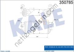 KALE 350785 INTERCOOLER HYUNDAI I20 1.4 CRDI 2013-> BLUE I30 CEED RIO 2014->  HYUNDAI BİNEK TURBO RADYATÖRÜ