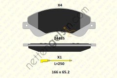 KALE B 24485 188 04KD20 ON FREN BALATASI TRANSIT V347 06>14 (ONDEN CEKER) FISLI  FORD BİNEK FREN BALATASI
