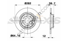 BRAXIS AE0696 ARKA FREN DISK AYNASI HONDA S2000 2.0I VTEC 99-03  HONDA BİNEK FREN DİSKİ