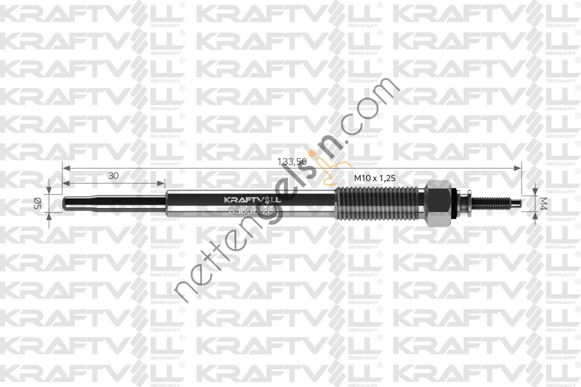 KRAFTVOLL 05030011 KIZDIRMA BUJISI ACCENT ERA 1,5 CRDI 06> GETZ 1,5 CRDI 06> CEED 1,5 CRDI 11> MATRIX 1,5 CRDI 04>CERATO CEED RIO 1,5 CRDI 05> EURO 3-EURO4 MOTOR  HYUNDAI BİNEK BUJİ
