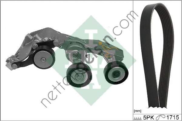 INA 529041010 KANALLI KAYIS SETI (KUTUKLU) A-CLASS W168 01>04 VANEO 414 02>05  MERCEDES BİNEK