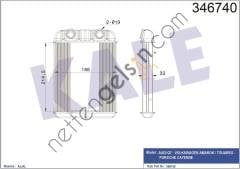 KALE 346740 KALORIFER RADYATORU TOUAREG 02>10 AUDI Q7 06>10 CAYENNE 02>10  VW-AUDI-SEAT-SKODA BİNEK KALORİFER RADYATÖRÜ