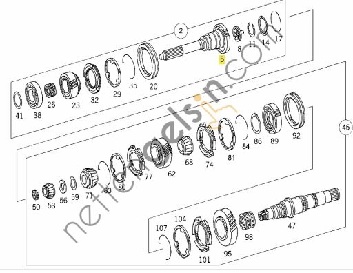 EURORICAMB 60531781 PİRİZDİREK G 211 > 945 262 32 01 A9452623201 MERCEDES