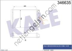 KALE 346635 KALORIFER RADYATORU W124 85>93 S124 86>93 C124 87>92  MERCEDES BİNEK KALORİFER RADYATÖRÜ