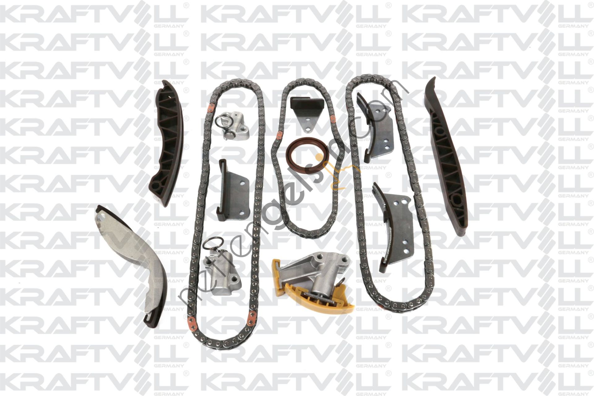KRAFTVOLL 12100068 EKSANTRIK ZINCIR KITI SETI HYUNDAI STAREX 2,5 CRDI KIA SORENTO 2.5 CRDI 140-170 HP  HYUNDAI BİNEK MOTOR ZINCIR SETI