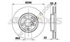 BRAXIS AE0703 ON FREN DISK AYNASI LEXUS GS300 430 SC 430 4.3I  TOYOTA BİNEK FREN DİSKİ
