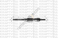 KRAFTVOLL 05030041 KIZDIRMA BUJISI 12V HIACE-HILUX PICKUP 2,4/2,5/2,8D/TD  TOYOTA BİNEK BUJİ