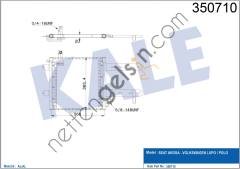 KALE 350710 KLIMA RADYATORU POLO / CLASSIC LUPO 1.6 / 1.4 / 1.3 94>99  VW-AUDI-SEAT-SKODA BİNEK KLİMA RADYATÖRÜ