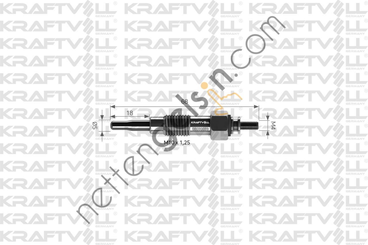 KRAFTVOLL 05030036 KIZDIRMA BUJISI 11V NISSAN CARAVAN  NISSAN BİNEK BUJİ