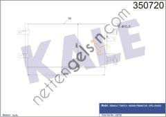 KALE 350720 KLIMA KONDENSER TRAFIC II PRIMASTAR VIVARO  RENAULT BİNEK KLİMA RADYATÖRÜ