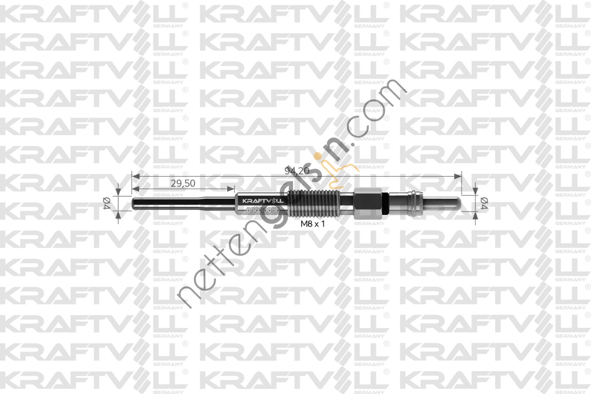 KRAFTVOLL 05030050 KIZDIRMA BUJISI 4,4V ANTARA 2.0 CDTI CAPTIVA-CRUZE-EPICA-LACETTI-NUBIRA  CHEVROLET BİNEK BUJİ