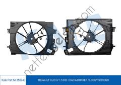 KALE 350740 FAN DAVLUMBAZI CLIO IV 1.5 DCI / DACIA DOKKER / LODGY  DACIA BİNEK FAN DAVLUMBAZI