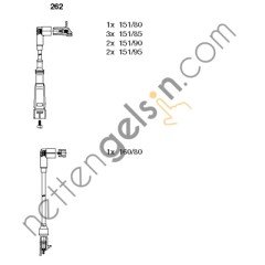 BREMI BR:262 BUJİ KABLO TAKIMI 116 350&sol;450 AZEF 472 MERCEDES