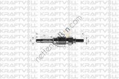 KRAFTVOLL 05030053 KIZDIRMA BUJISI 11V R 11 R19- R21 1.6-1.9 D VOLVO 340 360 1.6D  RENAULT BİNEK BUJİ