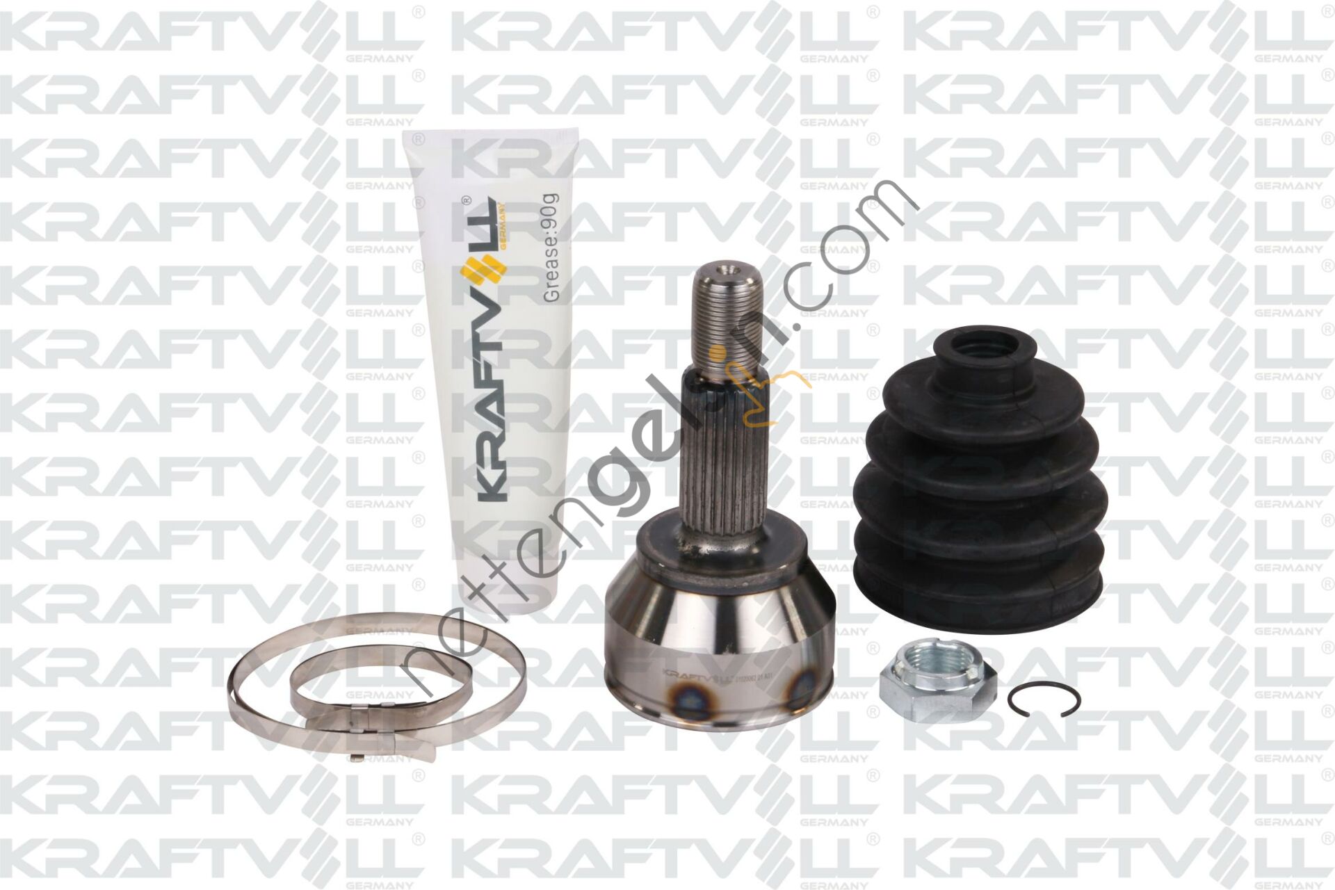 KRAFTVOLL 01020062 AKS KAFASI DIS TAMIR TAKIMI OLCU: (DIS FREZE:25, IC FREZE:22, CONTA CAP I:53,3 UZUNLUK: 140MM) FIESTA 1,3 / 1,25 / 1,4TDCI / 1,4 16V 01>16 FUSION 1,6 16V 01>12  FORD BİNEK AKS KAFASI