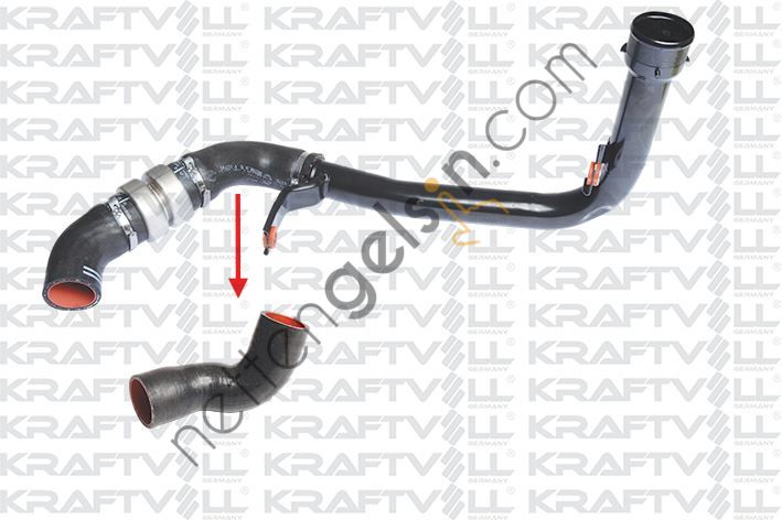 KRAFTVOLL 10031190 TURBO INTERCOLLER HORTUMU (ORTA KUCUK) BOXER III JUMPER III 2,2HDI E5 12> DUCATO III 2,3JTD 12>  FIAT BİNEK TURBO HORTUMU