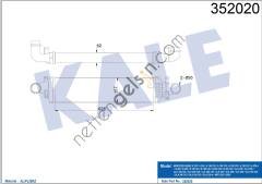 KALE 352020 TURBOSARJ RADYATORU X156 13> X117 15>19 W176 12>18 W246 13>18 C117 13>18  MERCEDES BİNEK TURBO RADYATÖRÜ