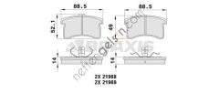 BRAXIS AA0330 ON FREN BALATASI DAIHATSU CUORE DOMINO MIRA  DAIHATSU BİNEK FREN BALATASI