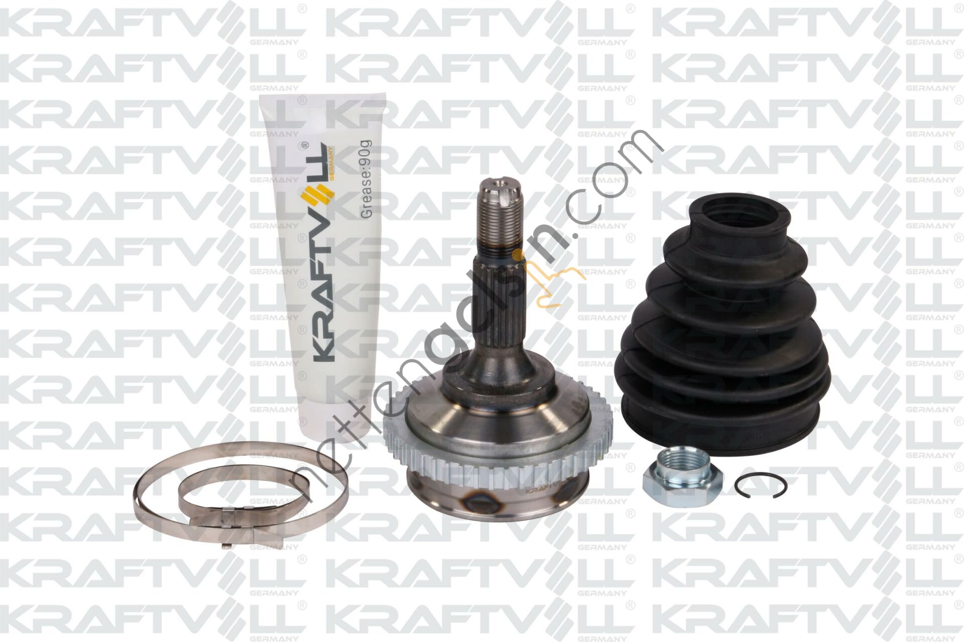 KRAFTVOLL 01020066 AKS KAFA DIS TAMIR TAKIMI (DIS FREZE: 21, TEKER TARAFI IC FREZE: 21, ABS LI CONTA CAPI: 48,5MM BOY : 140MM) P206+ (T3E) PLUS 1,4 8V / 1,4HDI 10>  PEUGEOT-CITROEN BİNEK AKS KAFASI