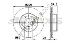 BRAXIS AE0728 ON FREN DISK AYNASI BOXER JUMPER DUCATO TUM MODELLER 16Q (16 JANT) KARSAN JEST (CAP:300 KALINLI  FIAT BİNEK FREN DİSKİ