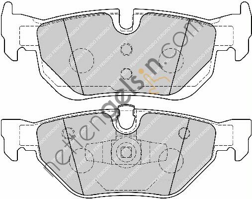 FERODO FDB1807 FREN BALATASI ARKA (KULAKLI) BMW E87 E90 X1 E84   BMW BİNEK FREN BALATASI