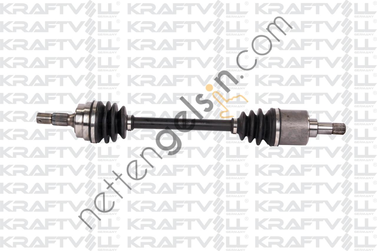 KRAFTVOLL 01010060 AKS ON SOL KOMPLE P306 (EM YM) / (DIS FREZE:25, IC FREZE: 22, CONTA CAPI: 54,8 BOY: 607MM)TU5JP (1,6 8V) 93>01 ABSSIZ  PEUGEOT-CITROEN BİNEK AKS MİLİ