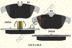 KALE B 24253 179 05 KD11 FREN BALATASI ARKA X204 08>15 W204 07>14 S204 07>14 C207 11>16 A207 10>16  MERCEDES BİNEK FREN BALATASI