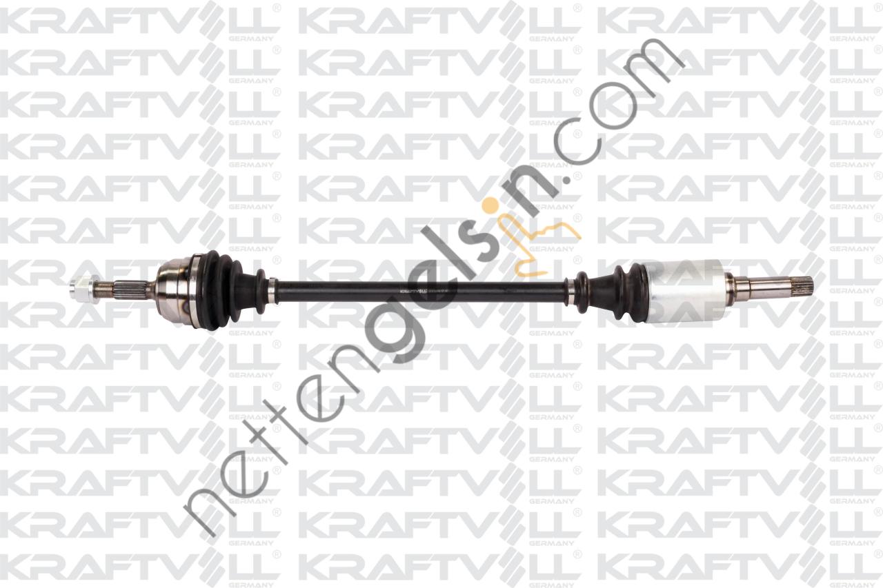 KRAFTVOLL 01010049 AKS ON SAG KOMPLE 106 SAXO DIS FREZE 22 IC FREZE 21 BOY 807MM TU9-TU1-TU3JP-TUD5 1.0 1.1 1.4 1.5 DIZEL 96>04  PEUGEOT-CITROEN BİNEK AKS MİLİ