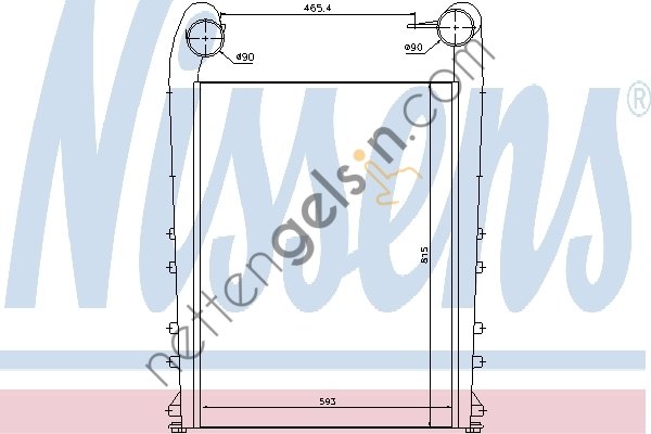 NISSENS 97058 İNTERCOOL RADYATÖRÜ RVI PREMIUM 440/450 >Y.M 7420833583 RENAULT
