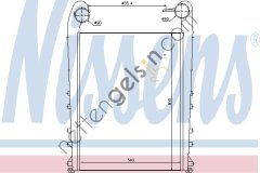 NISSENS 97058 İNTERCOOL RADYATÖRÜ RVI PREMIUM 440/450 >Y.M 7420833583 RENAULT