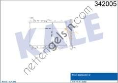 KALE 342005 RADYATOR 323 C IV 1.6 / 1.6 16V 89-94   MAZDA BİNEK MOTOR SU RADYATORU