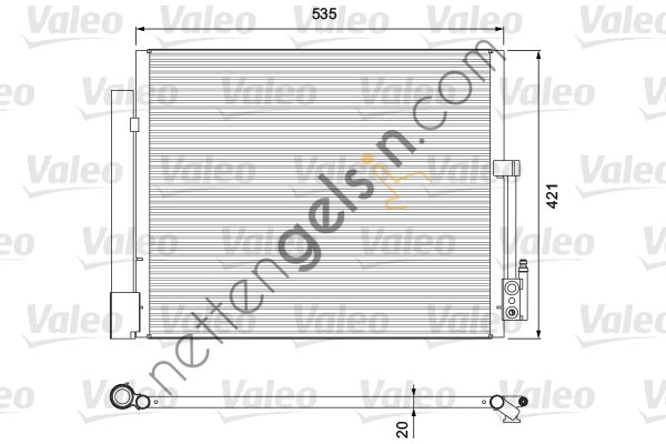 VALEO 814382 KONDENSER OPEL MERIVA (2010>)  OPEL BİNEK KLİMA RADYATÖRÜ