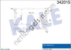 KALE 342015 MOTOR SU RADYATORU MAZDA 323 LANTIS 1995 1998 (AT)  MAZDA BİNEK MOTOR SU RADYATORU