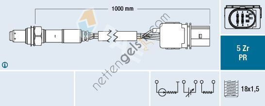 FAE FA:75035 OKSİJEN SENSÖRÜ OPEL ASTRA H Z13DTH (P1) 855419 OPEL