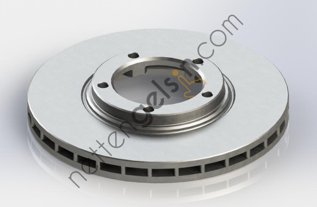 KRAFTVOLL 07040187 ON FREN DISK AYNASI HAVALI HYUNDAI STAREX 2.5 TCI 97-02  HYUNDAI BİNEK FREN DİSKİ