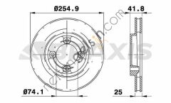 BRAXIS AE0751 ON FREN DISK AYNASI TOYOTA LITEACE 1.5 2.0D  TOYOTA BİNEK FREN DİSKİ